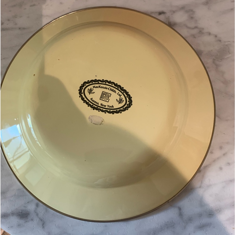Mackenzie-Childs Enamel Soup Bowl AUTH
